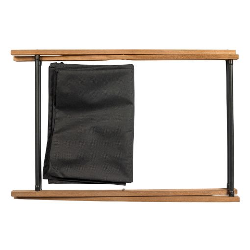 Εικόνα της Καλάθι Απλύτων Sepio Aurora 36,5x43.5x61cm Βlack/Brown 10KOSNAPRAAUR