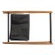 Εικόνα της Καλάθι Απλύτων Sepio Aurora 36,5x43.5x61cm Βlack/Brown 10KOSNAPRAAUR