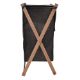 Εικόνα της Καλάθι Απλύτων Sepio Aurora 36,5x43.5x61cm Βlack/Brown 10KOSNAPRAAUR