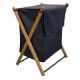 Εικόνα της Καλάθι Απλύτων Sepio Aurora 36,5x43.5x61cm Βlack/Brown 10KOSNAPRAAUR