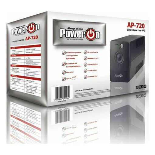 Εικόνα της UPS PowerOn AP-720 Line Interactive 720VA Schuko
