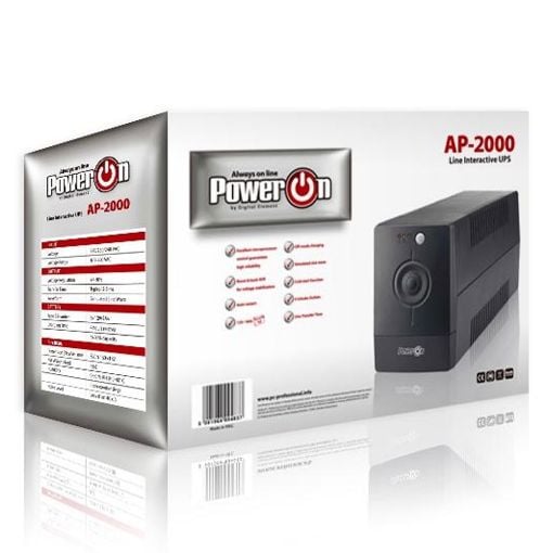 Εικόνα της UPS PowerOn AP-2000 Line Interactive 2000VA Schuko