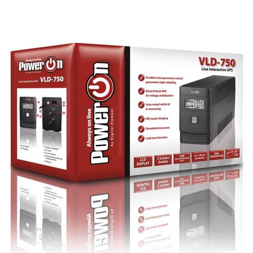 Εικόνα της UPS PowerOn VLD-750 Line Interactive 750VA Schuko