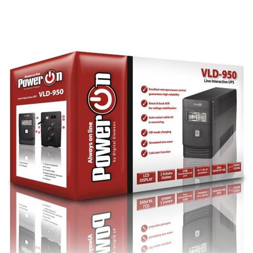 Εικόνα της UPS PowerOn VLD-950 Line Interactive 950VA Schuko