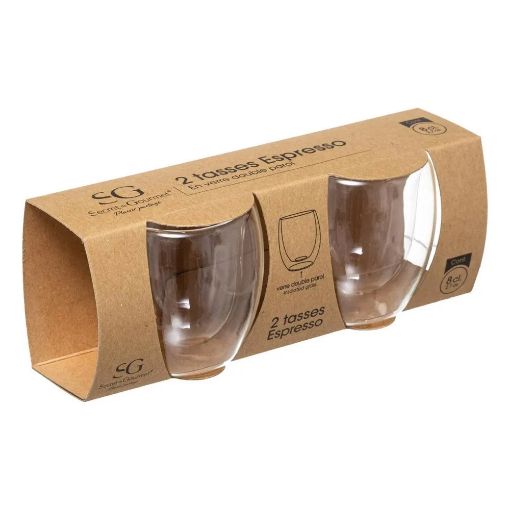Εικόνα της Σετ Γυάλινες Κούπες Secret de Gourmet 100ml 2τμχ Διάφανο 135986