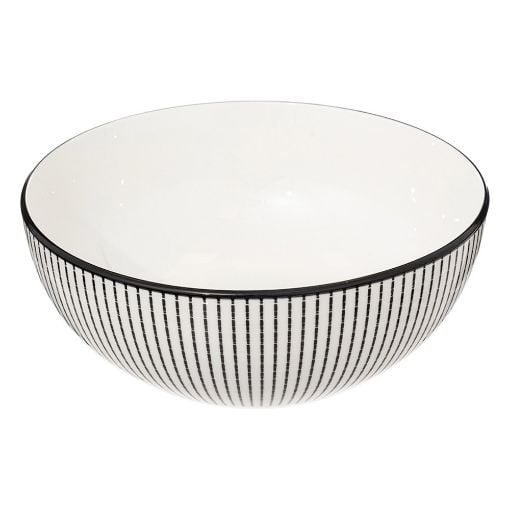 Εικόνα της Μπoλ Σερβιρίσματος Secret de Gourmet Πορσελάνης White/Black 194954A