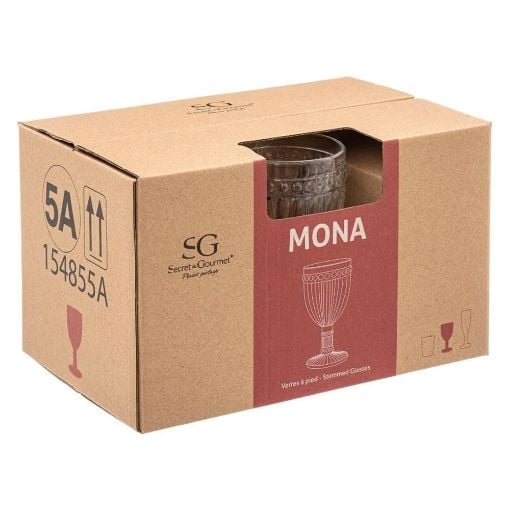 Εικόνα της Σετ Ποτήρια Κρασιού Secret de Gourmet Γυάλινο 250ml 6τμχ Διάφανο 154855A
