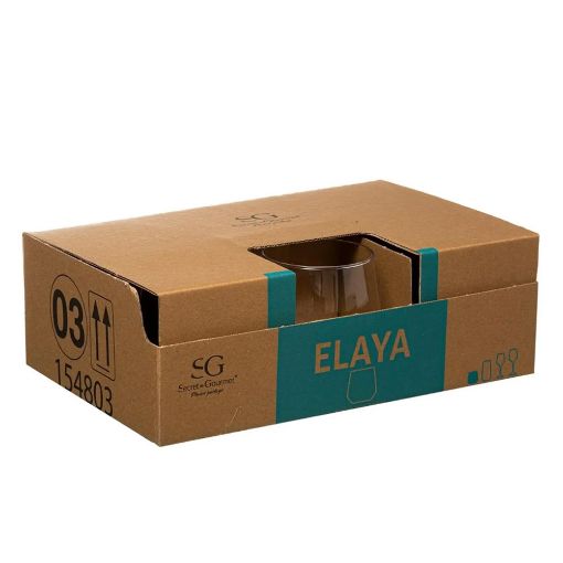 Εικόνα της Σετ Ποτήρια Whisky Secret de Gourmet Elaya 340ml 6τμχ Διάφανο154803