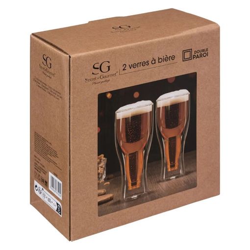Εικόνα της Σετ Ποτήρια Μπύρας Secret de Gourmet 350ml 2τμχ Διάφανο 194898