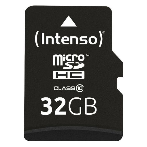 Εικόνα της Κάρτα Μνήμης MicroSDHC Intenso 32GB Class 10 + SD Adapter 3413480