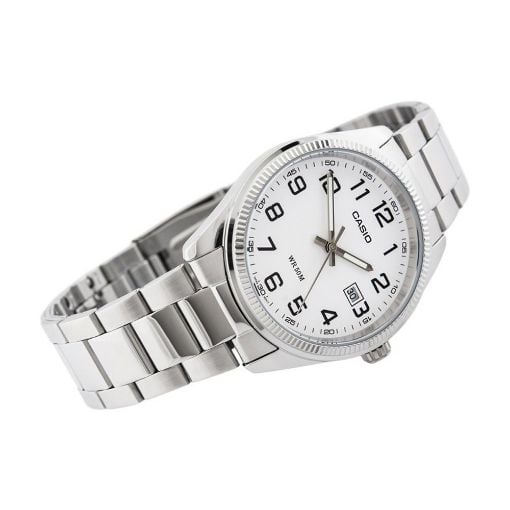 Εικόνα της Ρολόι Casio Collection Standard με Μεταλλικό Μπρασελέ Silver/White MTP-1302PD-7BVDF