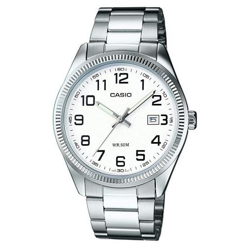 Εικόνα της Ρολόι Casio Collection Standard με Μεταλλικό Μπρασελέ Silver/White MTP-1302PD-7BVDF