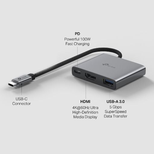 Εικόνα της Docking Station Tp-LIink 3-in-1 USB-C UH3020C