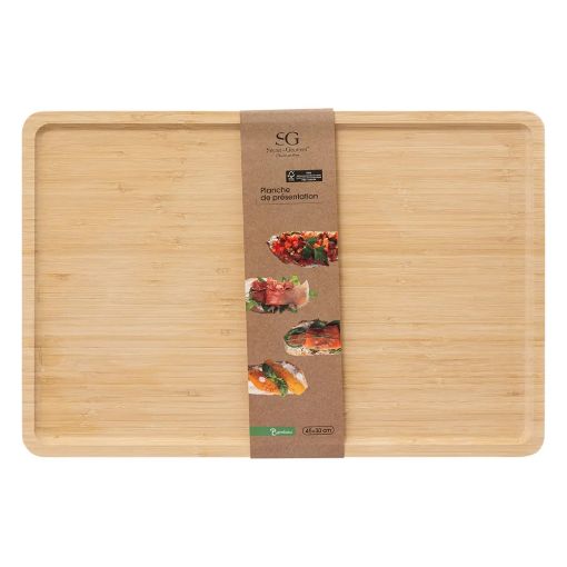 Εικόνα της Επιφάνεια Κοπής Secret de Gourmet 28x20x1.6cm Καφέ 151363