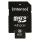 Εικόνα της Κάρτα Μνήμης MicroSDHC Intenso 4GB Class 10 + SD Adapter 3413450
