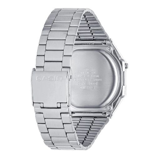 Εικόνα της Ψηφιακό Ρολόι Casio Vintage Iconic με Μεταλλικό Μπρασελέ Silver/Blue A168WEM-2BEF