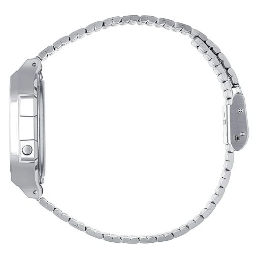 Εικόνα της Ψηφιακό Ρολόι Casio Vintage Iconic με Μεταλλικό Μπρασελέ Silver/Blue A168WEM-2BEF