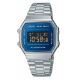Εικόνα της Ψηφιακό Ρολόι Casio Vintage Iconic με Μεταλλικό Μπρασελέ Silver/Blue A168WEM-2BEF