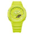 Εικόνα της Ρολόι Casio G-Shock Classic με Χρονογράφο Κίτρινο Καουτσούκ Λουράκι GA-2100-9A9ER