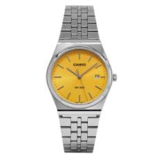 Εικόνα της Ρολόι Casio Collection Standard με Ασημί Μεταλλικό Μπρασελέ Πορτοκαλί MTP-B145D-9AVEF