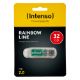 Εικόνα της Intenso Rainbow Line 32GB USB 2.0 Transparent 3502480