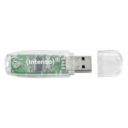 Εικόνα της Intenso Rainbow Line 32GB USB 2.0 Transparent 3502480