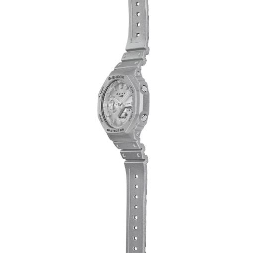 Εικόνα της Ρολόι Casio G-Shock Classic με Χρονογράφο Ασημί Καουτσούκ Λουράκι GA-2100FF-8AER