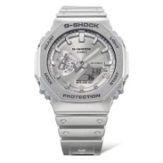 Εικόνα της Ρολόι Casio G-Shock Classic με Χρονογράφο Ασημί Καουτσούκ Λουράκι GA-2100FF-8AER