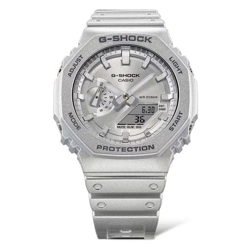 Εικόνα της Ρολόι Casio G-Shock Classic με Χρονογράφο Ασημί Καουτσούκ Λουράκι GA-2100FF-8AER