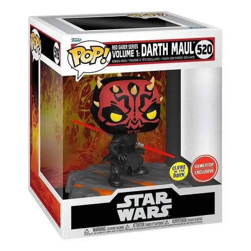 Εικόνα της Funko Pop! Movies: Star Wars - Darth Maul #520 Exclusive Glows in the Dark