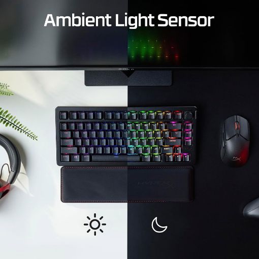 Εικόνα της Πληκτρολόγιο HyperX Alloy Rise 75 Wireless RGB Hot-Swappable Black 91Y91AA