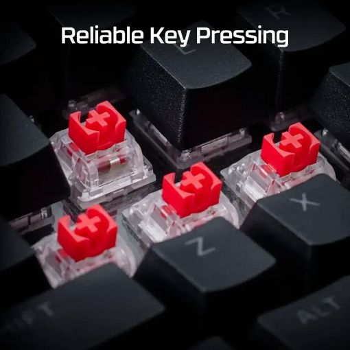 Εικόνα της Πληκτρολόγιο HyperX Alloy Rise 75 Wireless RGB Hot-Swappable Black 91Y91AA