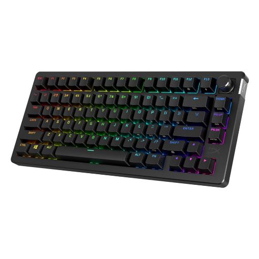 Εικόνα της Πληκτρολόγιο HyperX Alloy Rise 75 Wireless RGB Hot-Swappable Black 91Y91AA