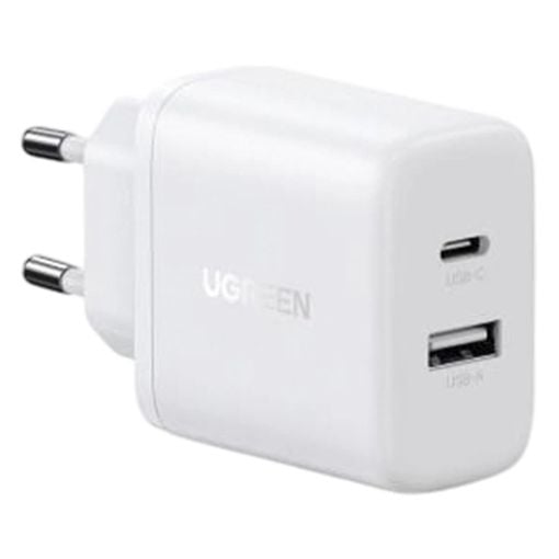 Εικόνα της Φορτιστής Ugreen X227 USB-C & USB-A 20W White 45310