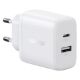 Εικόνα της Φορτιστής Ugreen X227 USB-C & USB-A 20W White 45310