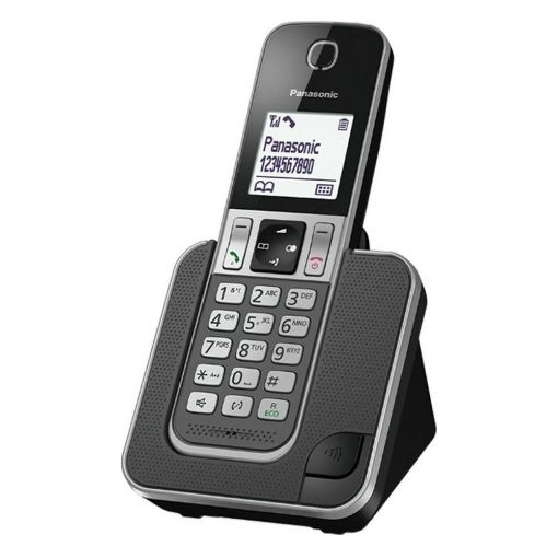 Εικόνα της Ασύρματο Τηλέφωνο Panasonic KX-TGD310GRG με Λειτουργία Ενδοεπικοινωνίας και Baby Monitor Γκρι