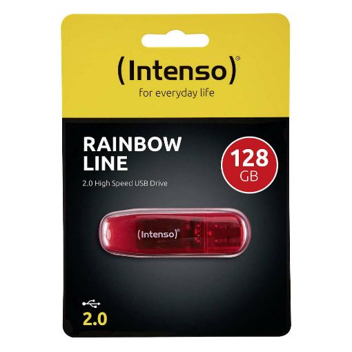 Εικόνα της Intenso Rainbow Line 128GB USB 2.0 Stick Red 3502491