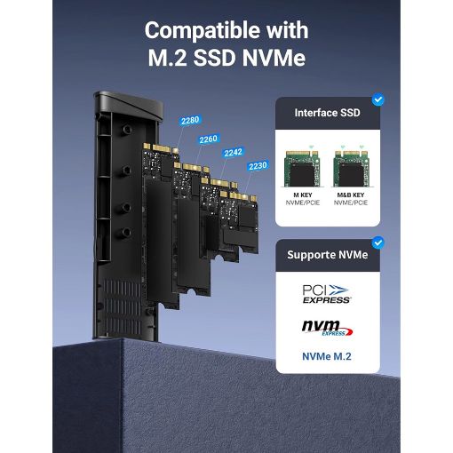Εικόνα της Θήκη M.2 SSD Ugreen CM767 USB-C NVMe 35267