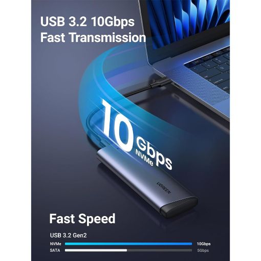 Εικόνα της Θήκη M.2 SSD Ugreen CM767 USB-C NVMe 35267