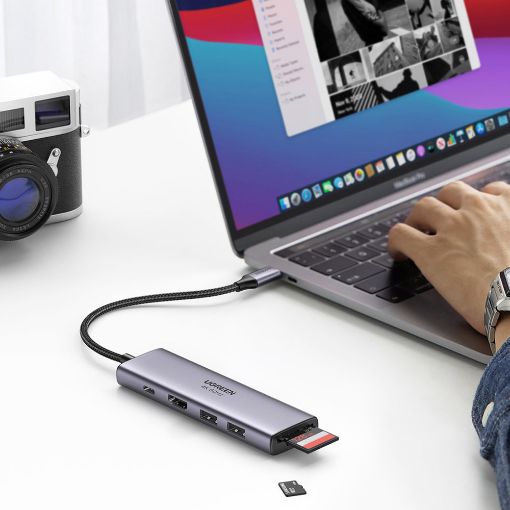 Εικόνα της Docking Station Ugreen CM511 6in1 Type-C 60383