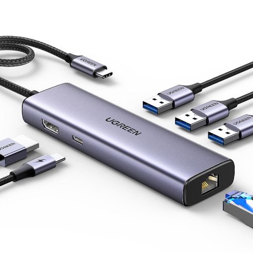 Εικόνα της Docking Station Ugreen CM512 6in1 Type-C 45000