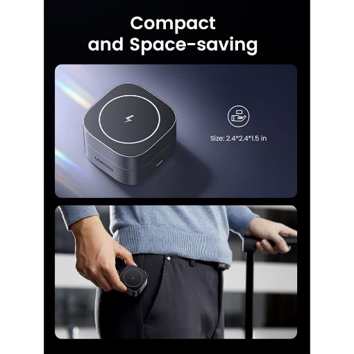 Εικόνα της Φορτιστής Ugreen Magnetic W526 15W Qi Grey 35278
