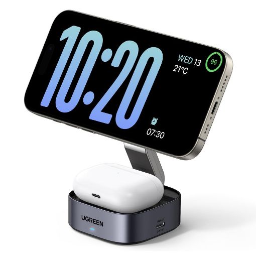 Εικόνα της Φορτιστής Ugreen Magnetic W526 15W Qi Grey 35278