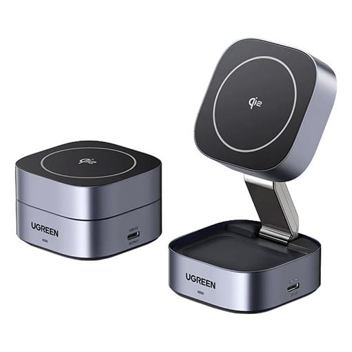 Εικόνα της Φορτιστής Ugreen Magnetic W702 15W Qi2 Grey 35316