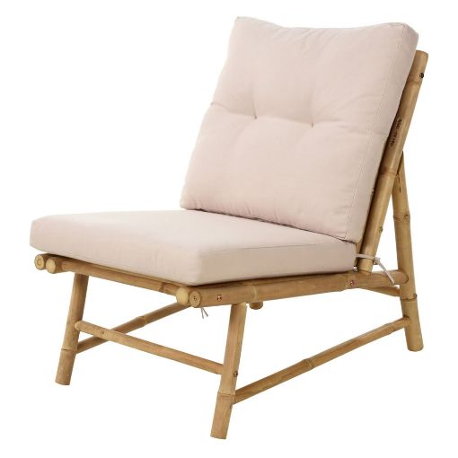 Εικόνα της Πολυθρόνα Κήπου BOX37211 The Netherlands 55x76x76cm Καφέ/Λευκό VM4000070