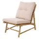 Εικόνα της Πολυθρόνα Κήπου BOX37211 The Netherlands 55x76x76cm Καφέ/Λευκό VM4000070