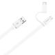 Εικόνα της Καλώδιο Huawei USB-A to USB-C/Micro USB 1.5m White 04071417