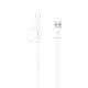 Εικόνα της Καλώδιο Huawei USB-A to USB-C/Micro USB 1.5m White 04071417
