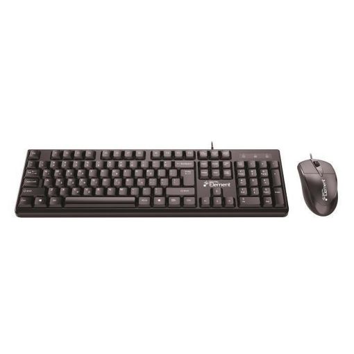 Εικόνα της Πληκτρολόγιο-Ποντίκι Element KB-145UMS v2.0 Wired Black