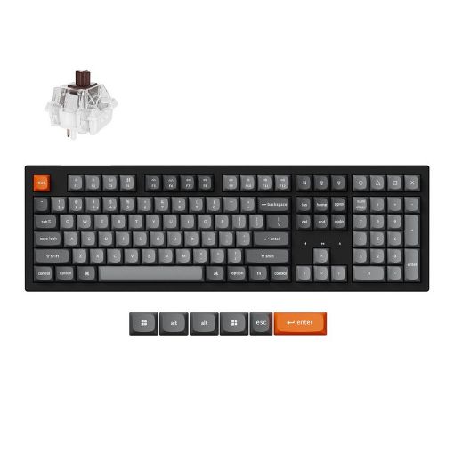 Εικόνα της Πληκτρολόγιο Keychron K10 Max QMK Full Wireless RGB Hot-Swappable Brown Switches (US) K10M-H3